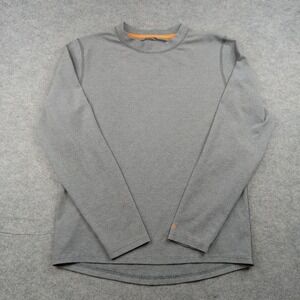 Omni-Wool Shirt Mens XL Gray Long Sleeve Wool Blend Base Layer Top Thermal